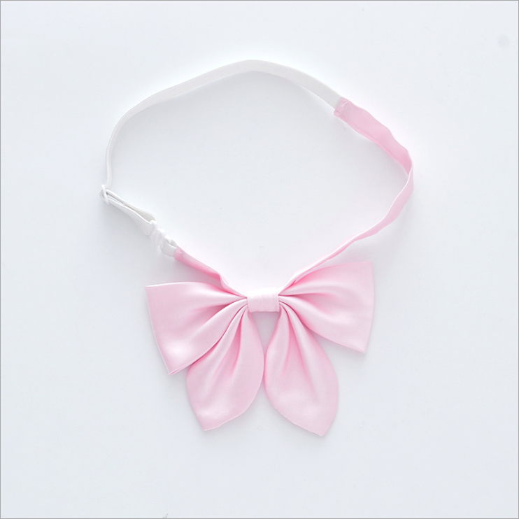 Nœud Papillon Femme Étudiant Pure Couleur Le Nouveau Élastique Recevoir Des Fleurs En Ligne