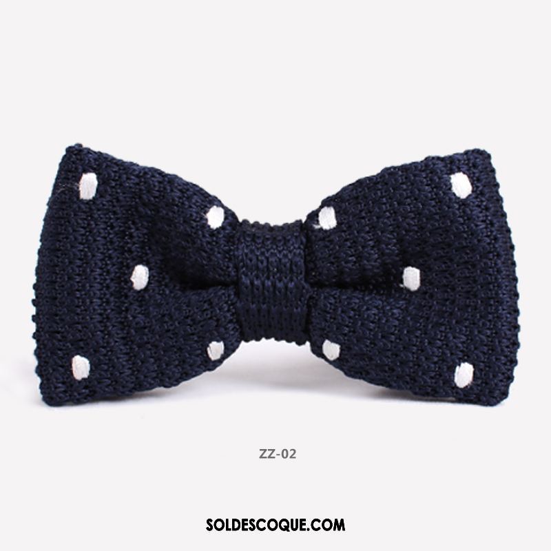 Nœud Papillon Homme De Laine Noir Tricot Mode Le Marié Soldes