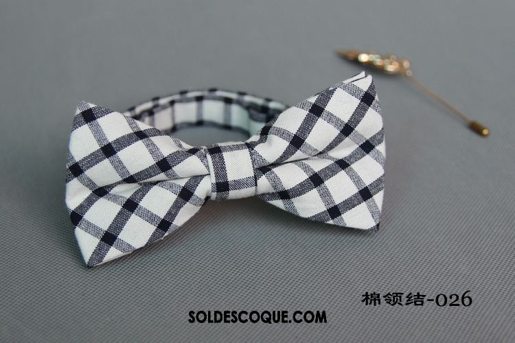 Nœud Papillon Homme Treillis 100% Coton Tendance Loisir Rétro Soldes