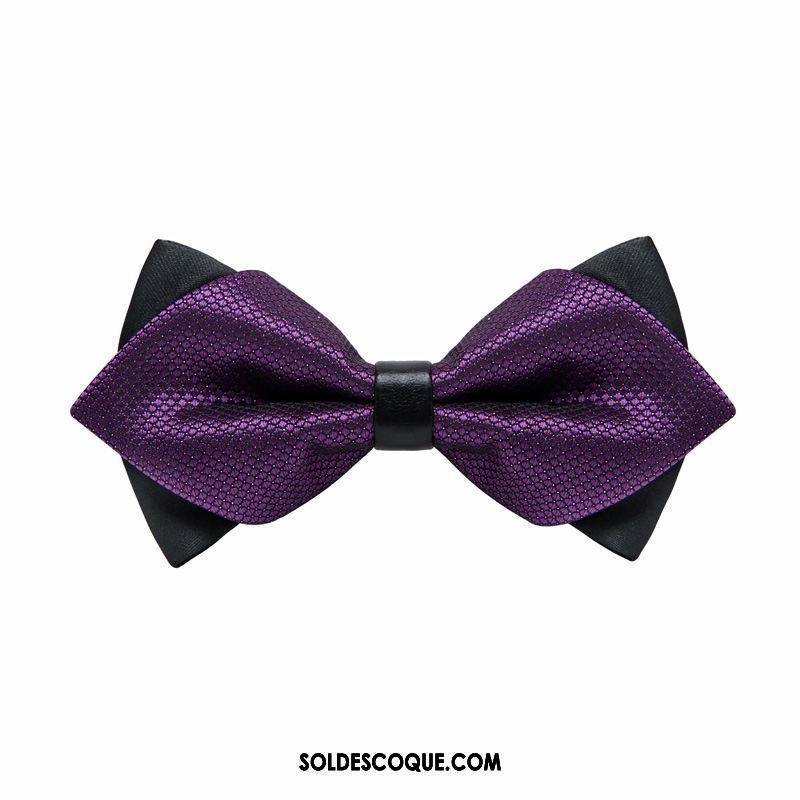 Nœud Papillon Homme Violet Meilleur Homme Couche Double Arc Marier En Vente