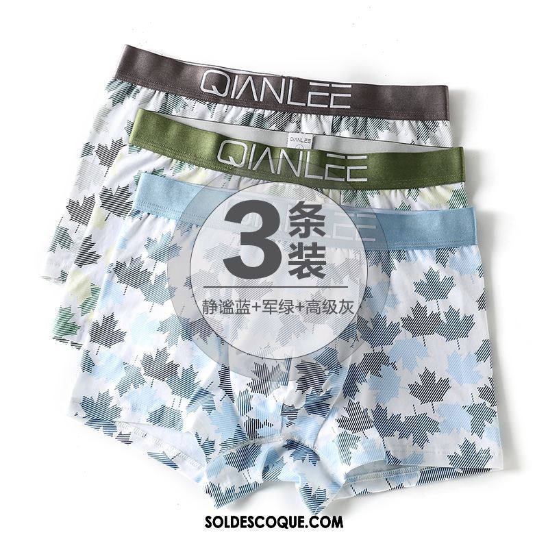 Shorty Homme Coton Personnalité 100% Coton Jeunesse Confortable En Ligne