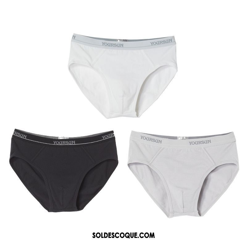 Shorty Homme Respirant Pure Couleur Simple Coton Élasticité Soldes