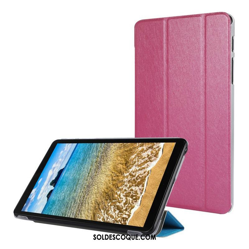 Smart Case Samsung Galaxy Tab A7 Lite Simili Cuir Texture Soie