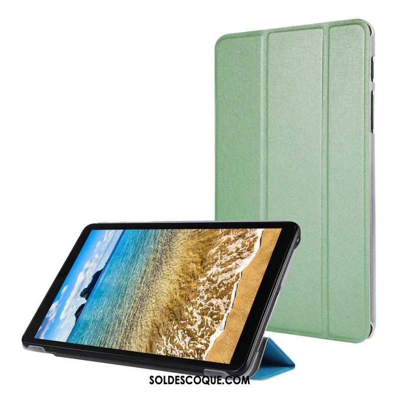 Smart Case Samsung Galaxy Tab A7 Lite Simili Cuir Texture Soie