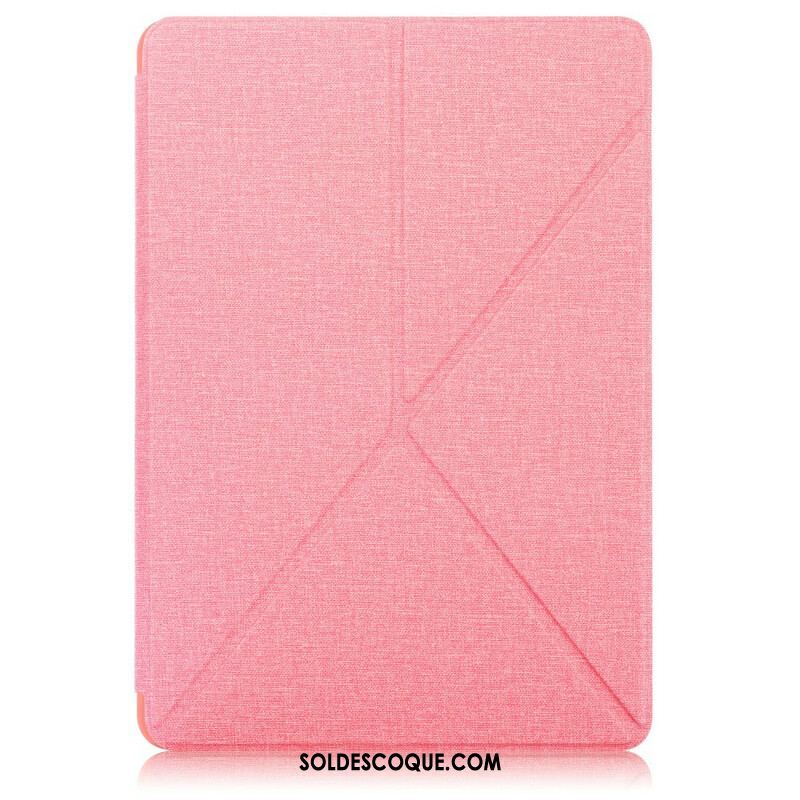 Smart Case Samsung Galaxy Tab S7 FE Texture Tissu Origami