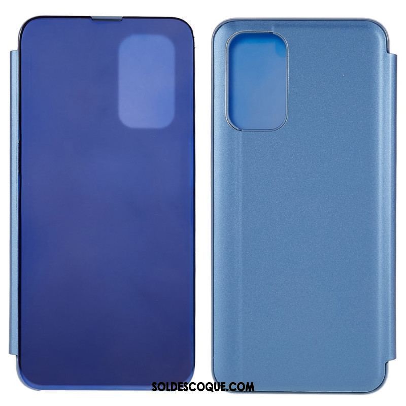 View Cover Oppo A54 5G / A74 5G Miroir et Effet Cuir