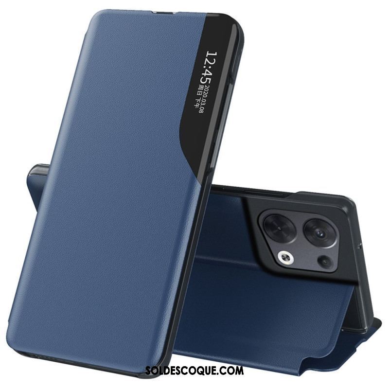 View Cover Oppo Reno 8 Simili Cuir