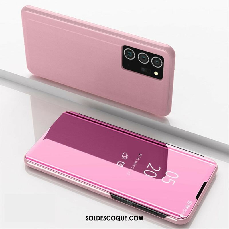 View Cover Samsung Galaxy Note 20 Ultra Miroir et Simili Cuir