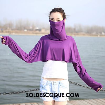 Vêtement Anti Uv Femme Respirant Rouge Cyclisme Conduire Anti-uv Soldes