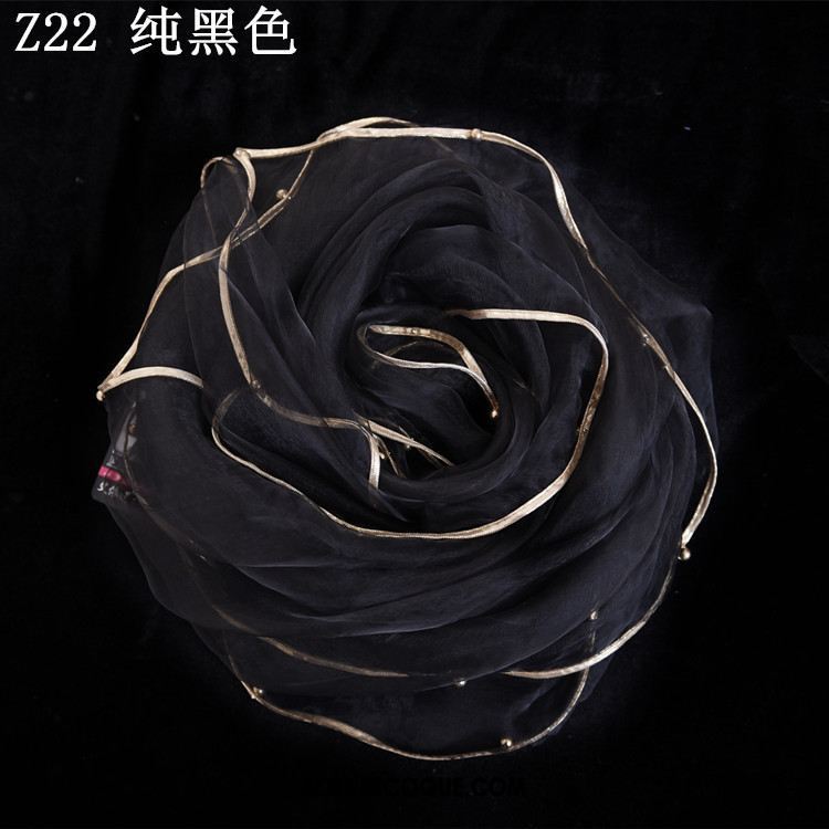 Écharpe Femme Dentelle Gros Longue Section Foulard Authentique Pas Cher