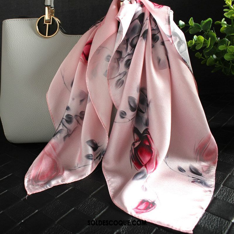 Écharpe Femme Foulard Grande Marque Petit Soie Mulberry Jaune Soldes