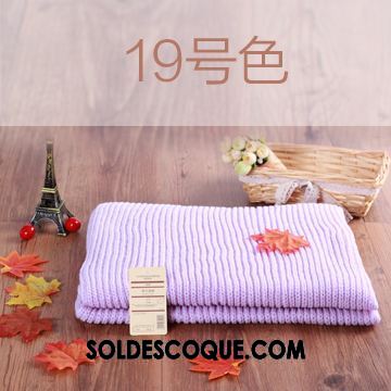 Écharpe Femme Hiver Rouge Garder Au Chaud Tricot Étudiant Soldes