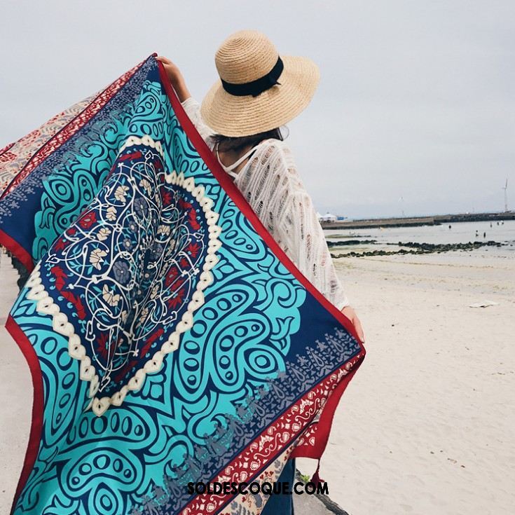 Écharpe Femme Vacances Été Mince Crème Solaire Gros Pas Cher