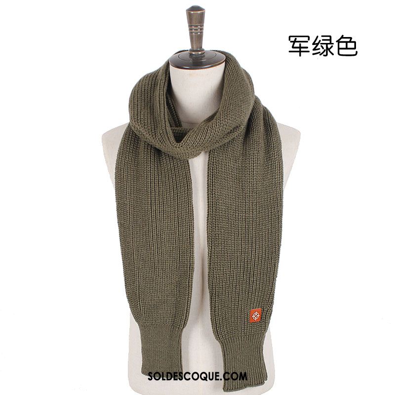 Écharpe Homme Tendance Tricot Hiver De Laine Amoureux Soldes