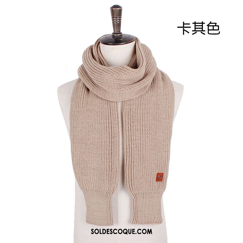 Écharpe Homme Tendance Tricot Hiver De Laine Amoureux Soldes