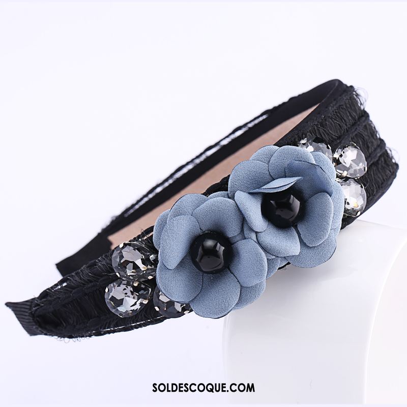 Épingle À Cheveux Femme Couvre-chefs Fleurs Doux Rose Bleu En Vente
