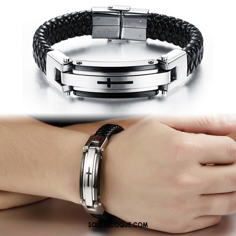 Bijoux En Argent Homme All-match Tendance Bracelet Mode Rétro En Ligne