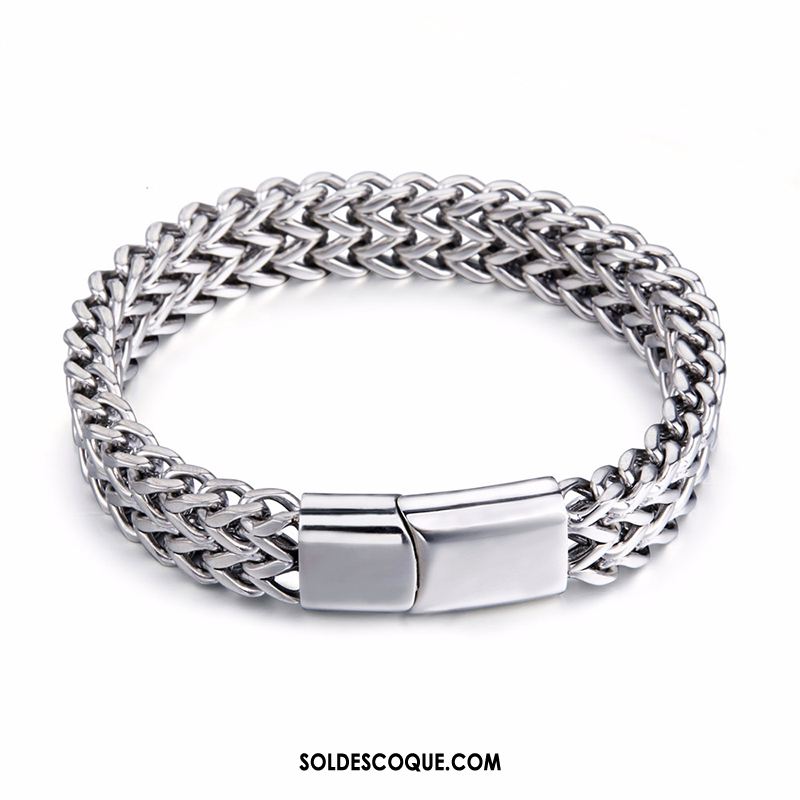 Bijoux En Argent Homme Hip Hop Accessoires Bracelet Argenté Engrener En Vente