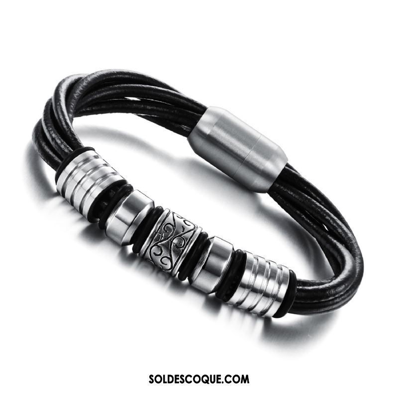 Bijoux En Argent Homme Mode Europe Bracelet Rétro Accessoires En Ligne