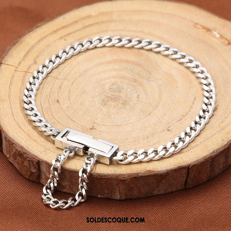 Bijoux En Argent Homme Modèles Féminins Bracelet Simple Accessoires Mode En Vente