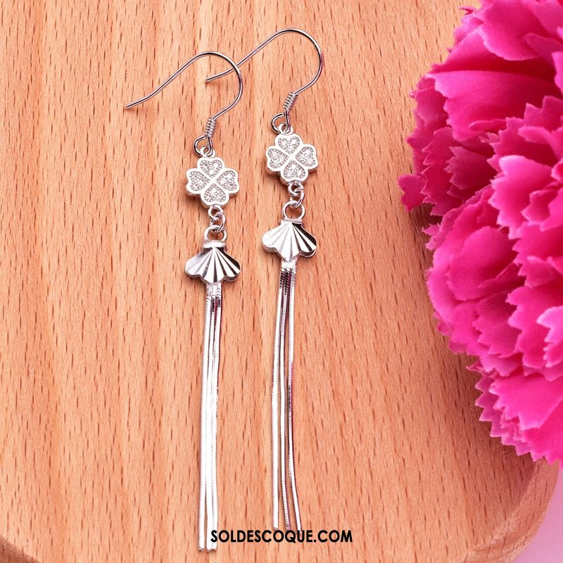 Boucles D'oreilles Femme Argenté Tassel Tempérament Modèles Féminins Longue Section En Ligne