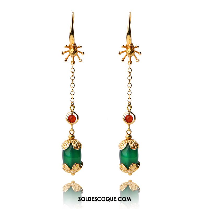 Boucles D'oreilles Femme Mode Le Nouveau Vert Pendentif Tempérament Soldes