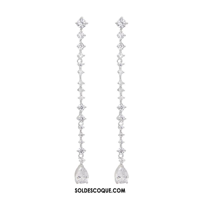 Boucles D'oreilles Femme Perle Cristal Tassel Modèles Féminins Longue Section France