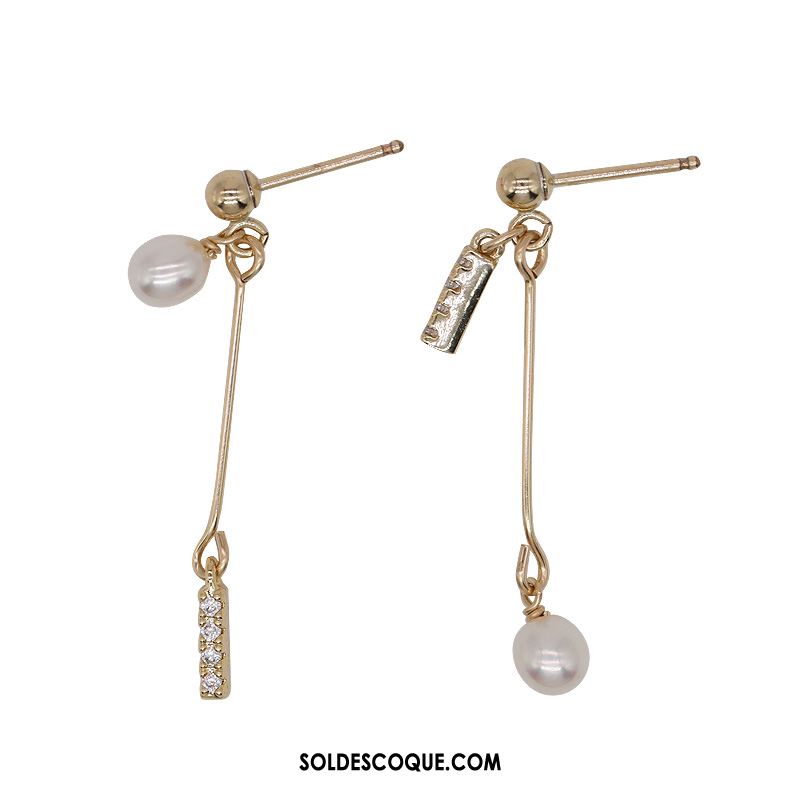 Boucles D'oreilles Femme Perle Original Naturel Diamant Accessoires Pas Cher