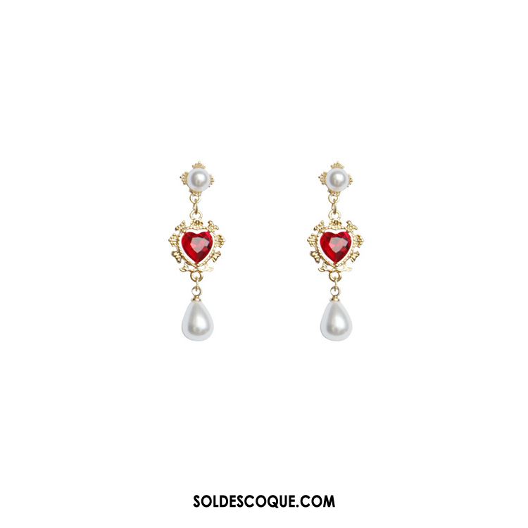 Boucles D'oreilles Femme Tempérament Court Paragraphe Mode All-match Perle Pas Cher