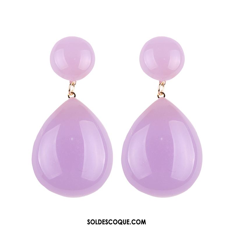 Boucles D'oreilles Femme Violet Couleurs De Bonbon Été Réseau Printemps Soldes