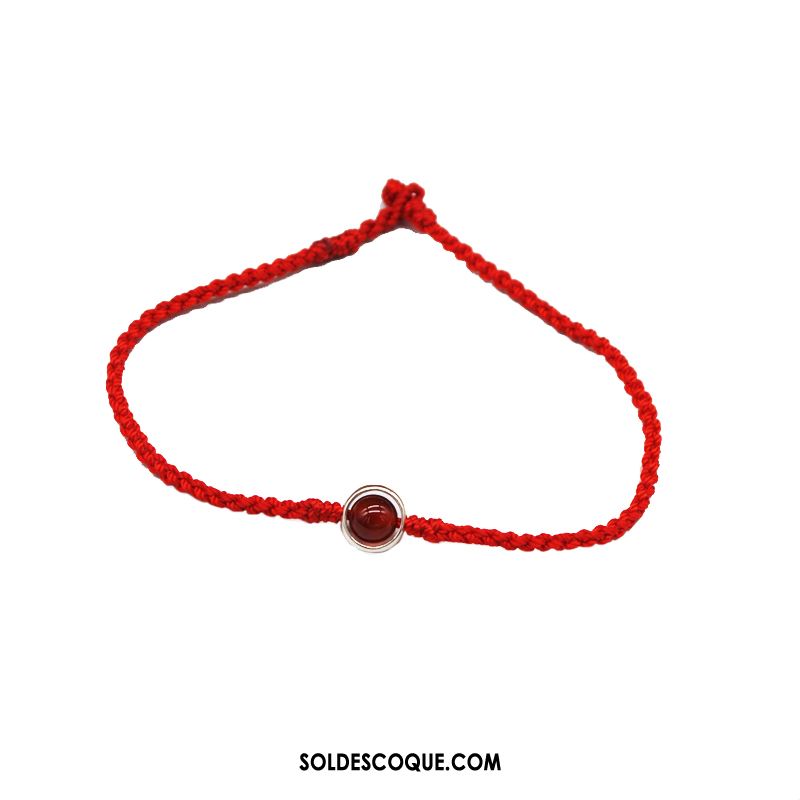 Bracelet De Cheville Femme Milieu Rouge Bien Accessoires Mode Pas Cher