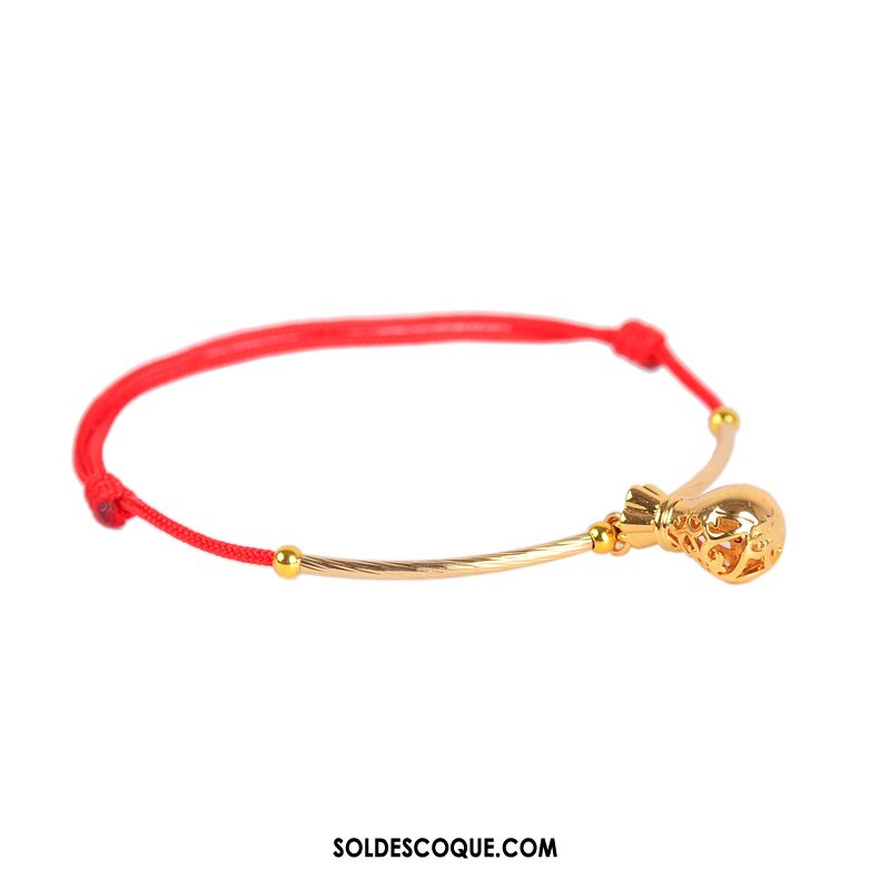 Bracelet De Cheville Femme Rouge Sexy Rose Simple Tissage Soldes