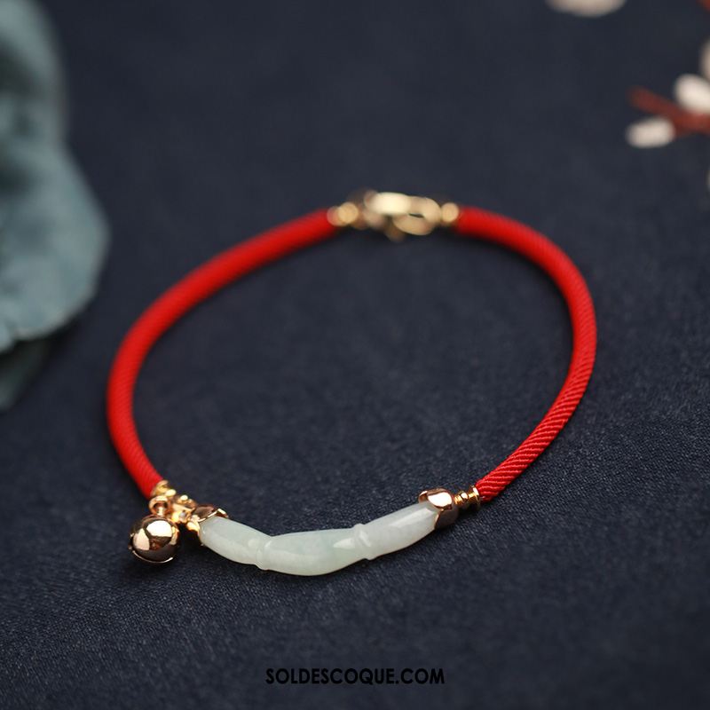 Bracelet De Cheville Femme Rétro Simple Rouge Étudiant Sexy France