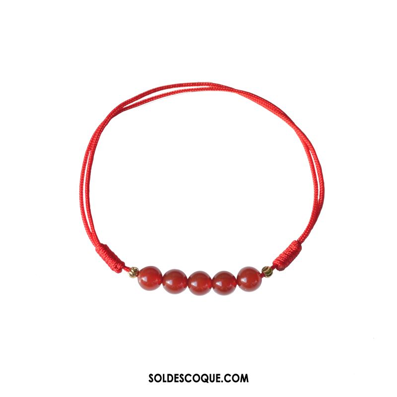 Bracelet De Cheville Femme Étudiant Simple Manuel Sexy Rouge France