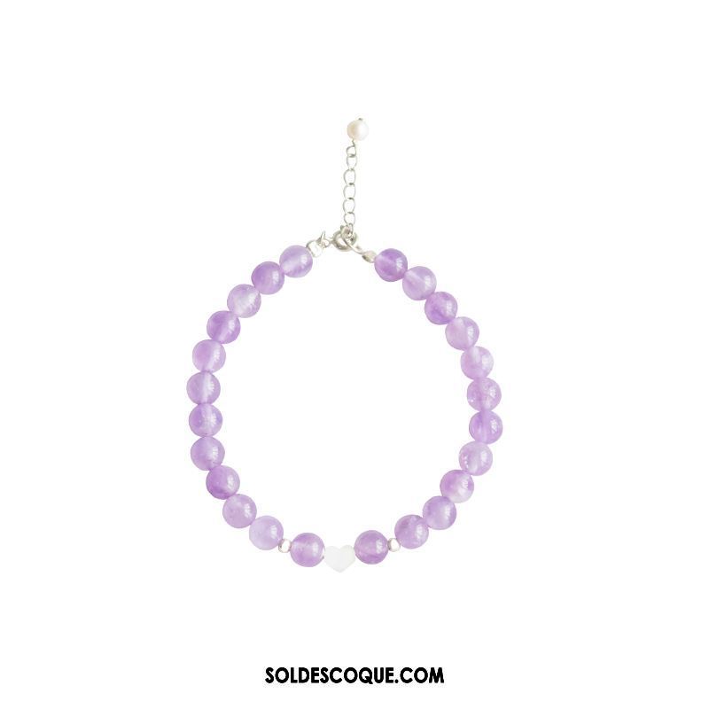 Bracelets Femme Bracelet Frais Violet Amour Argenté En Ligne