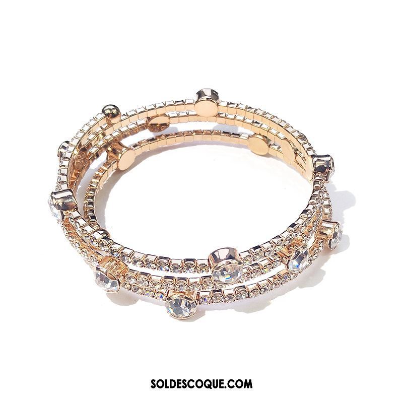 Bracelets Femme Multicouche Mode Tempérament Bracelet Cristal En Ligne