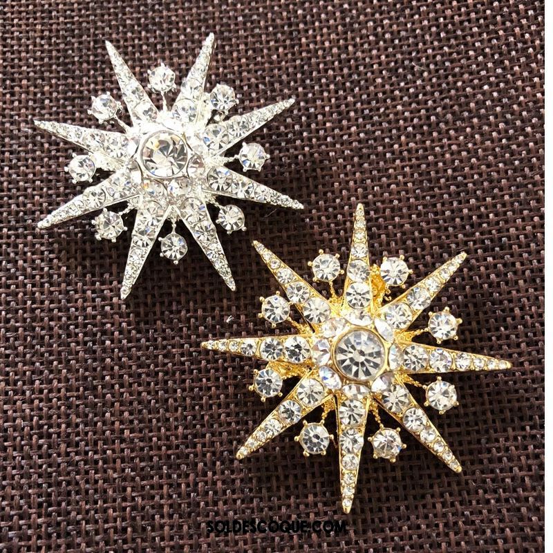 Broche Femme Accessoires Corsage Carrière Le Nouveau Flocon De Neige Pas Cher