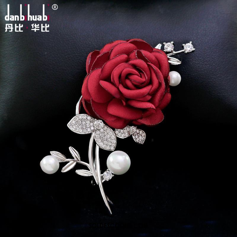 Broche Femme Châle Tissu Perle Accessoires Manteau En Ligne