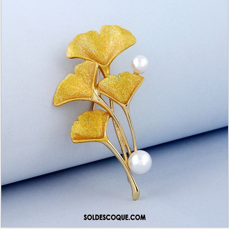 Broche Femme Corsage Art Simple Perle Jaune En Ligne