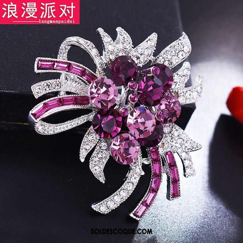 Broche Femme Corsage Boucle D'écharpe Cristal Collier Châle Pas Cher