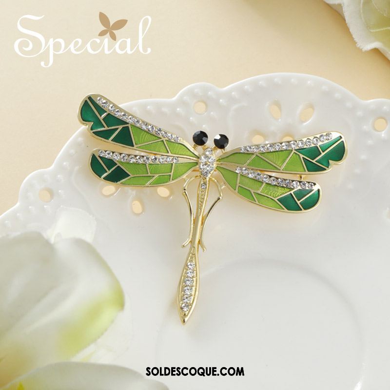 Broche Femme Tempérament Vert Boucle D'écharpe Frais Tendance En Ligne