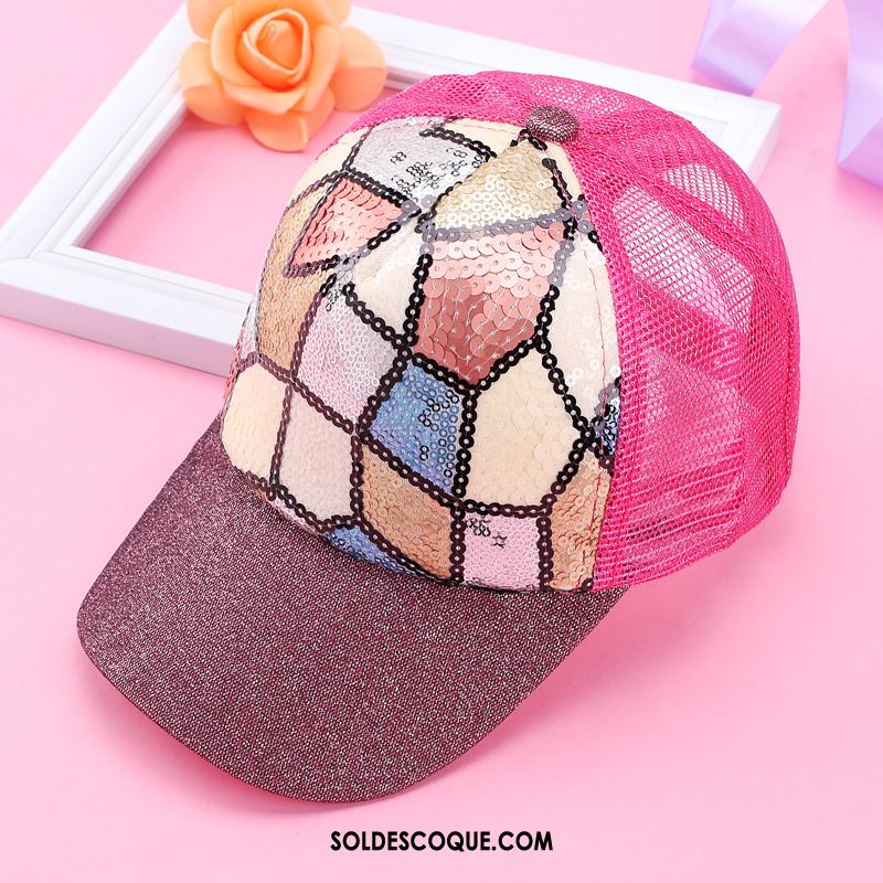 Casquette Chapeau Femme Hip Hop Casquette Tendance Rose Crème Solaire Soldes