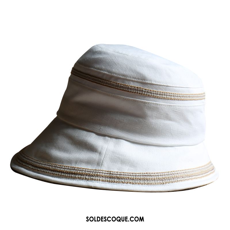 Casquette Chapeau Femme Ombre Chapeau Blanc Petit Lin En Ligne