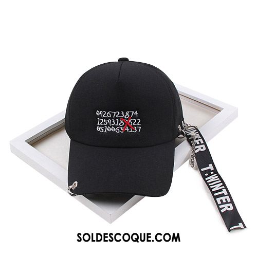 Casquette Chapeau Femme Tendance Bague En Fer Homme All-match Hip Hop Soldes