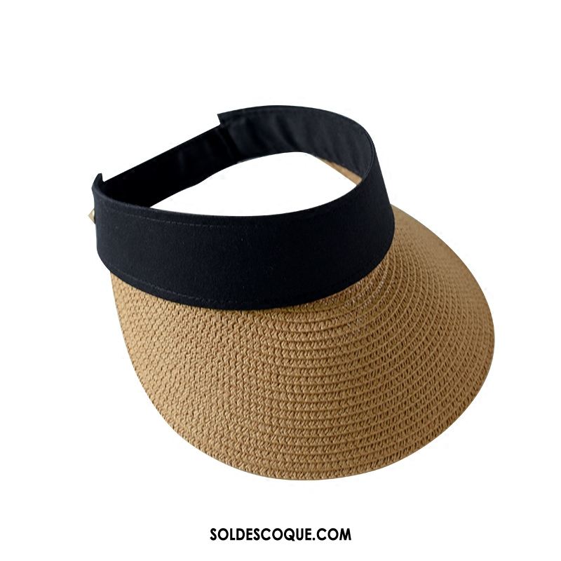 Casquette Chapeau Femme Vacances Réseau Chapeau De Soleil Voyage Rouge Pas Cher