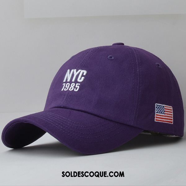 Casquette Chapeau Homme All-match Casquette L'automne Violet Été Pas Cher