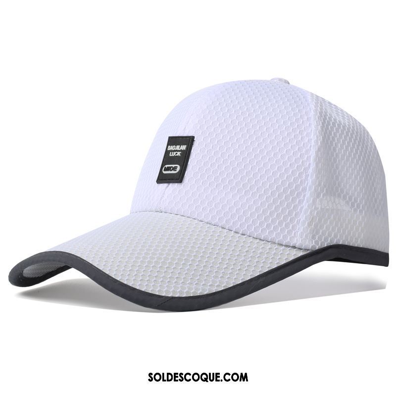 Casquette Chapeau Homme Chapeau De Pêche Blanc Chapeau De Soleil Ombre De Plein Air Soldes