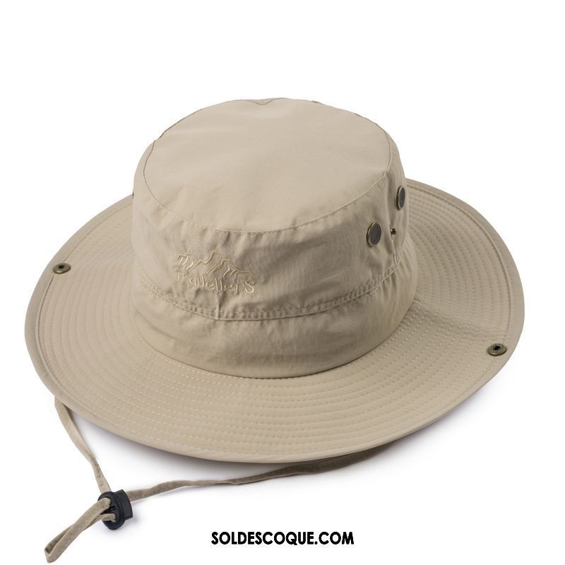 Casquette Chapeau Homme Chapeau De Pêche Escalade De Plein Air Ombre Crème Solaire En Vente