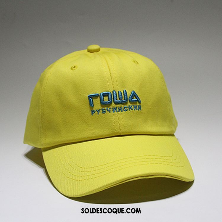 Casquette Chapeau Homme Jaune Ombre Doux Casquette Été Pas Cher