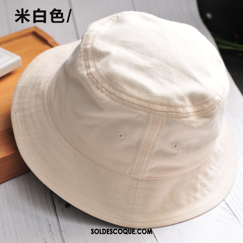 Casquette Chapeau Homme Ombre Pure Couleur Blanc All-match Été Soldes